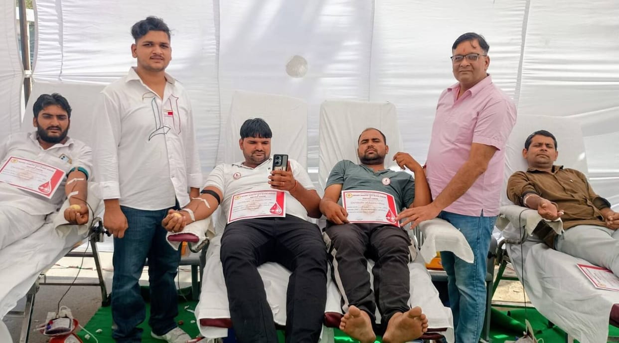 50 people donated blood at the camp.