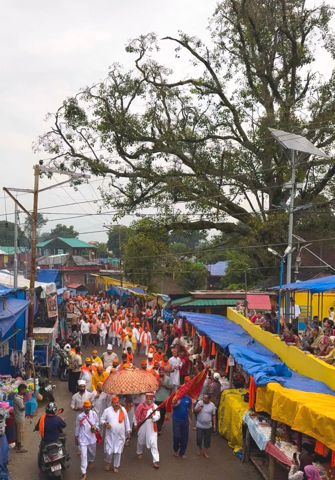 The first procession of the Gugga Chhatri Temple, Saloh, has set out.