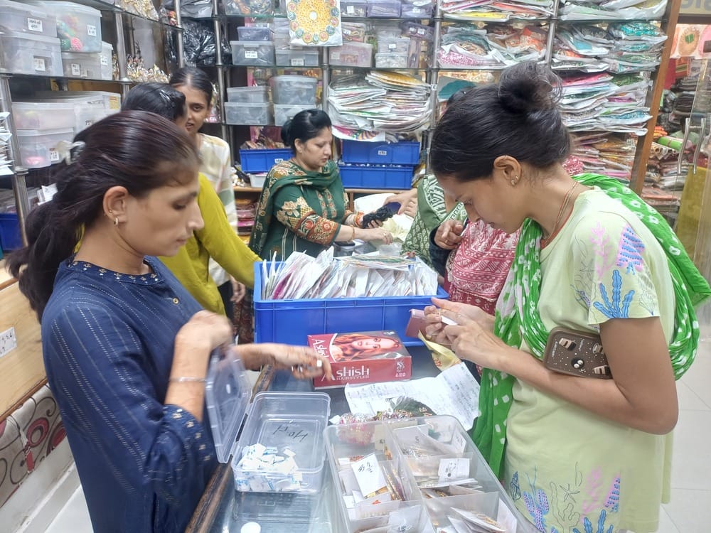 Markets adorned with decorations for Kanha Ji; enchanting ornaments captivating devotees.