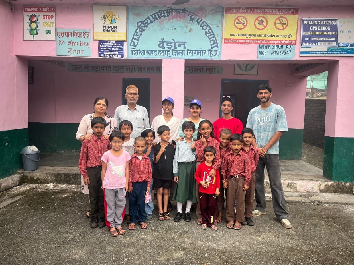 Volunteers from Degree College Dadahu shared knowledge in Dadahu and Badaun schools.