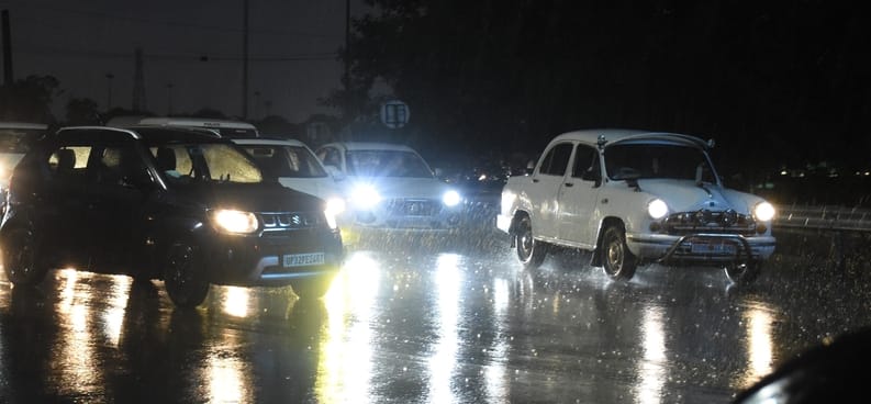 August bade farewell with a heavy downpour