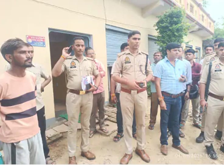 Village head's representative enters Sub-Inspector's house and shoots his sister.
