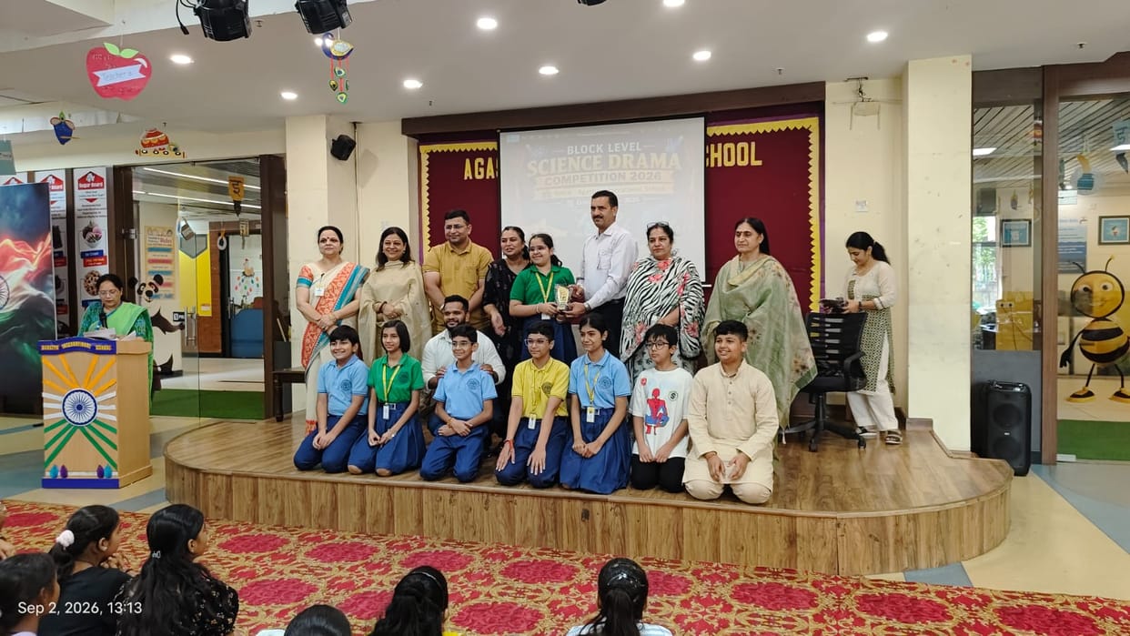Agastya School First, Hisar Road Kanya Vidyalaya Second in Block-Level Science Drama