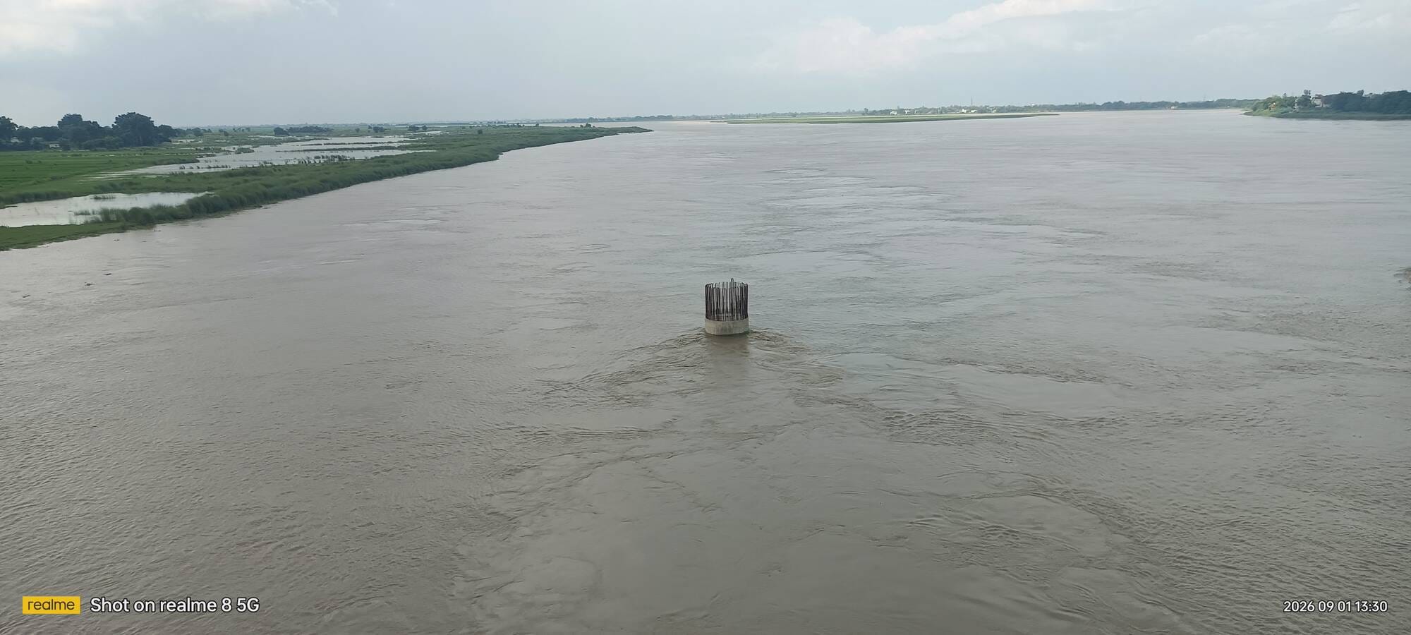 भागलपुर में सरयू का बढ़ता जलस्तर