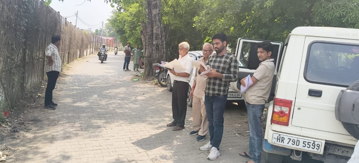 Land measurement using the DGPS machine has been completed; in Jagannath Vihar Colony, the land width was initially stated as 22 feet, then revised to 12 feet, and is now reported as 25 feet.