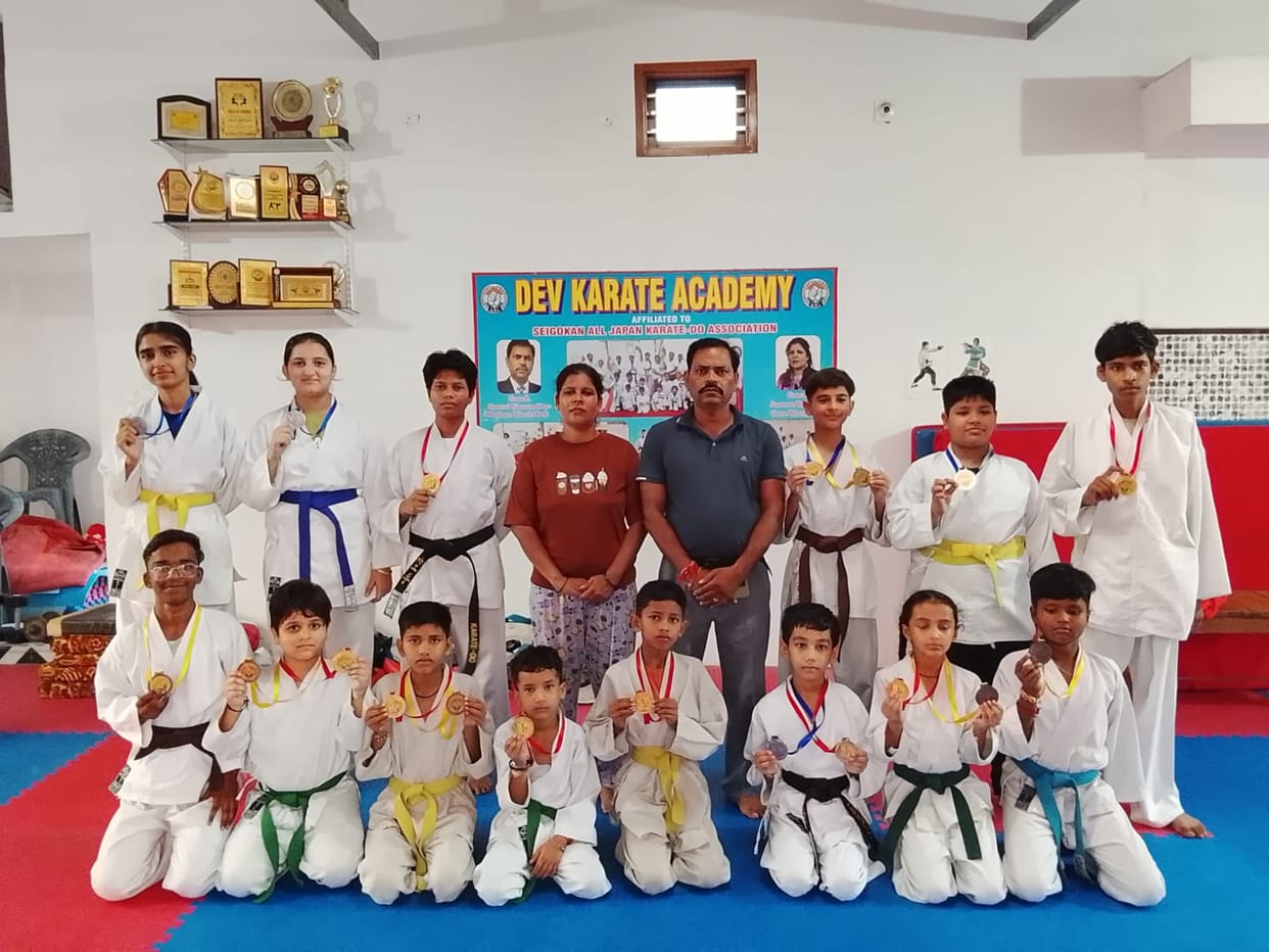 Dev Karate Academy athletes won 21 medals, including nine gold