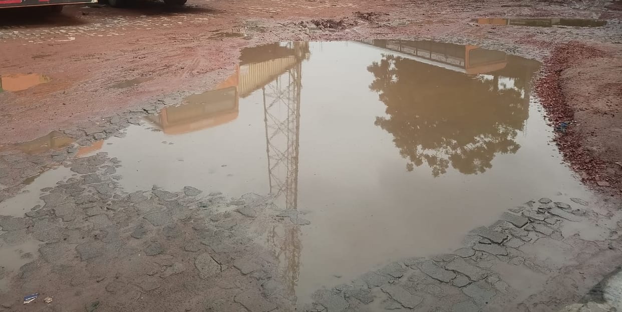 The heavy rain made the weather pleasant