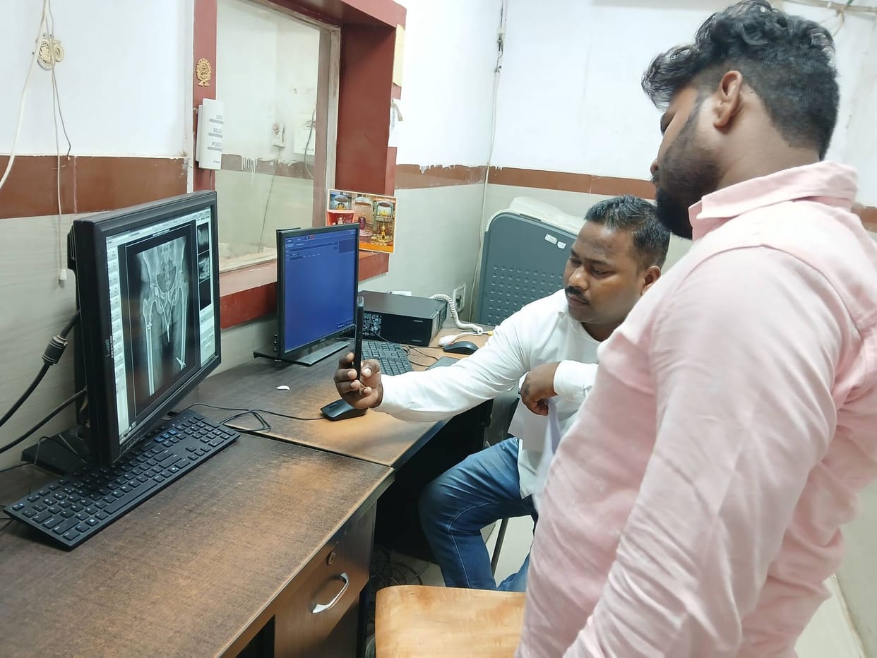 Hormone testing machine out of order; X-ray plates also out of stock