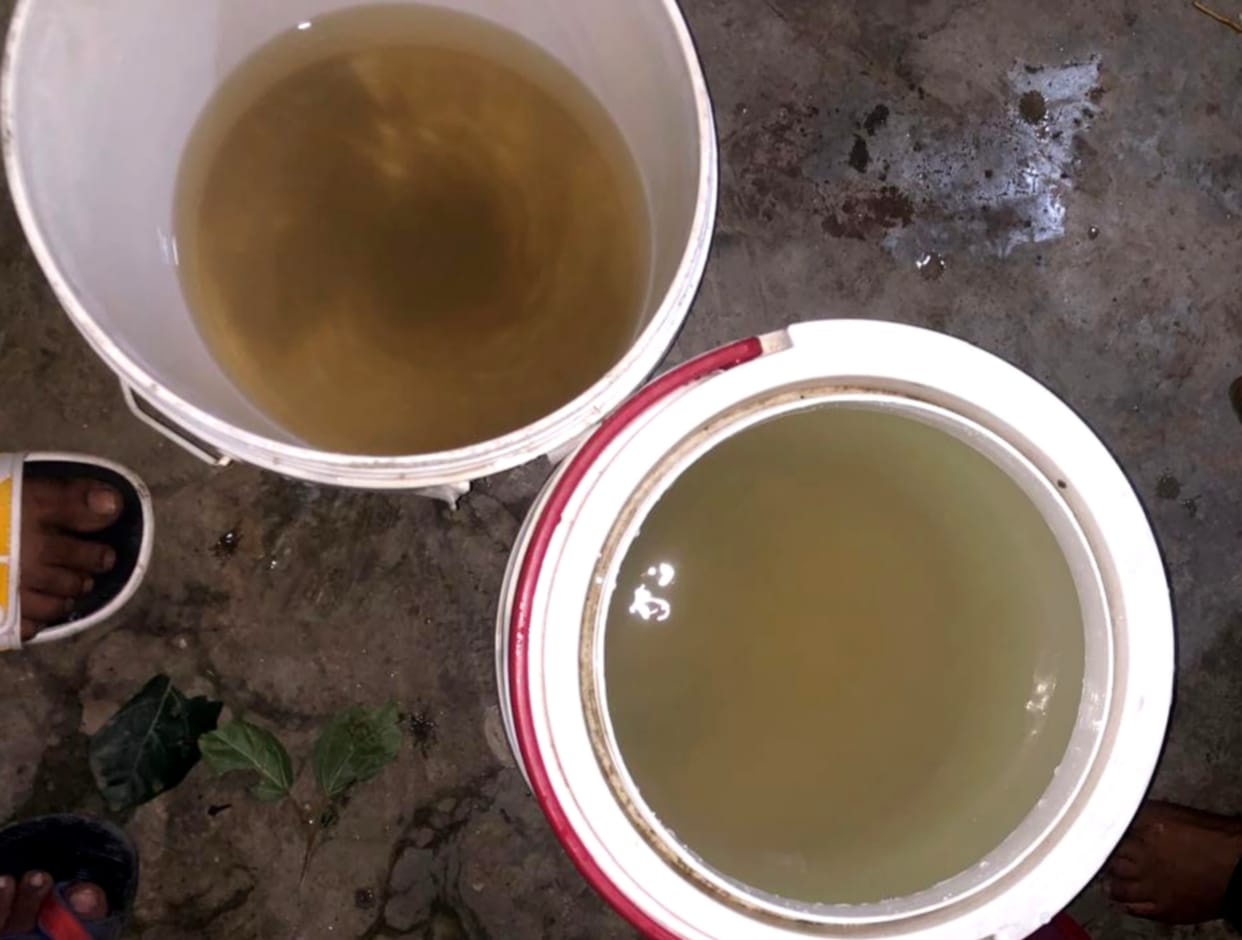 Contaminated water supply for two months; residents facing difficulties.