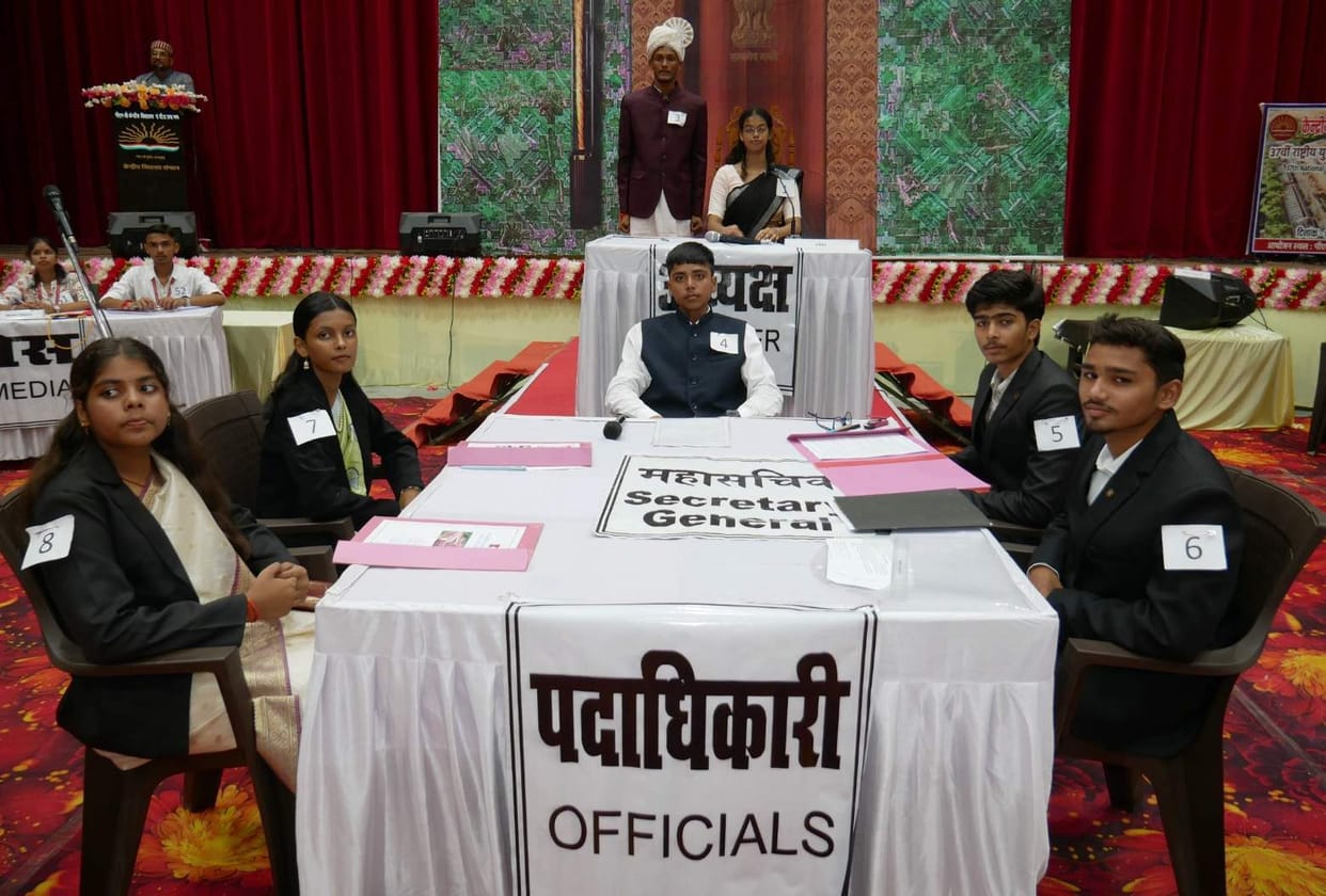 Students presented a glimpse of parliamentary procedures.