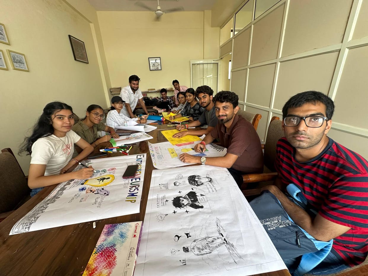 Students showcased their talent in poster and slogan writing