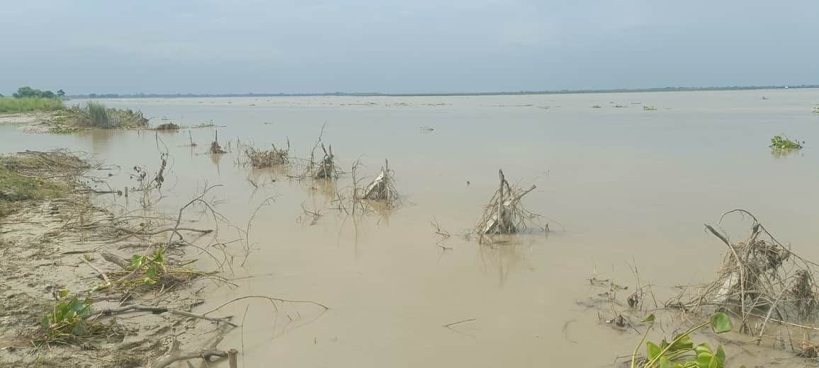 Saryu's water level rose by 21 centimeters in 24 hours
