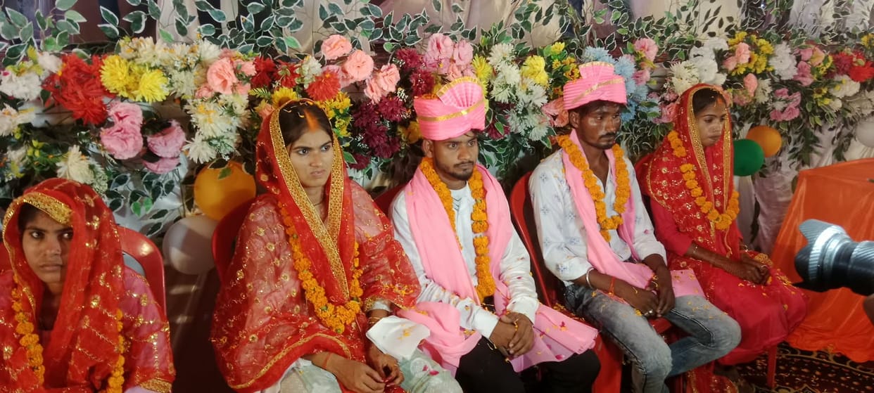 couples during Chaturmas; rain disrupts arrangements.