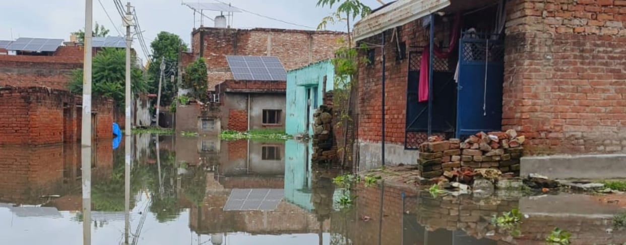 House collapses in rain; young man dies, wife injured