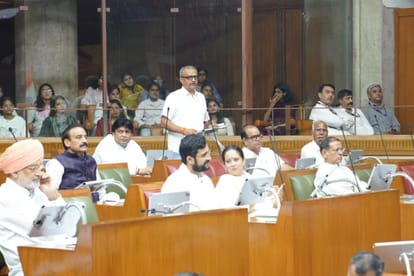 विधानसभा सत्र में बोलते हुए विधायक सुनील सांगवान। 