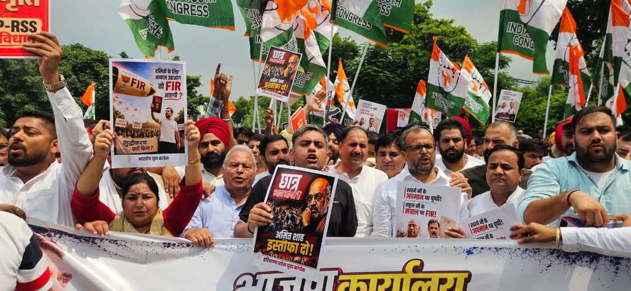 Several leaders, including a Congress MP, were detained while attempting to lay siege to the BJP office.