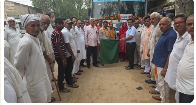 Roadways bus service from Bavva to Chandigarh launched.