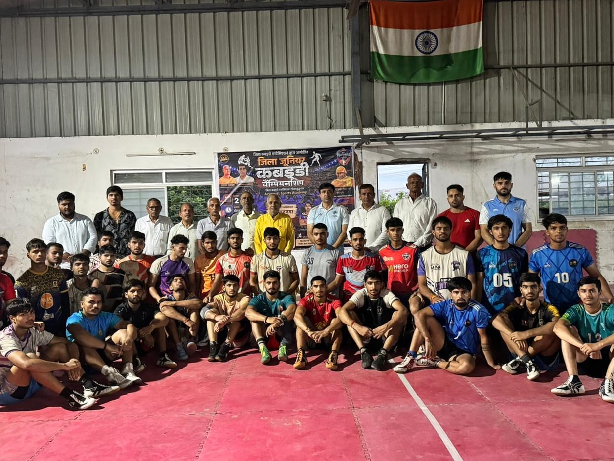 70 players tested their mettle for the district kabaddi team.