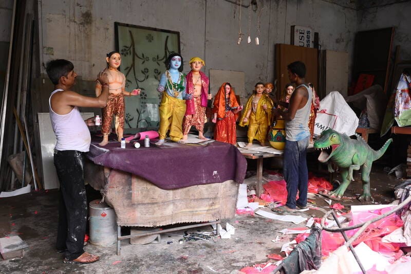 Temples are being decked out for Kanha, featuring everything from tableaux to Phool Bangla