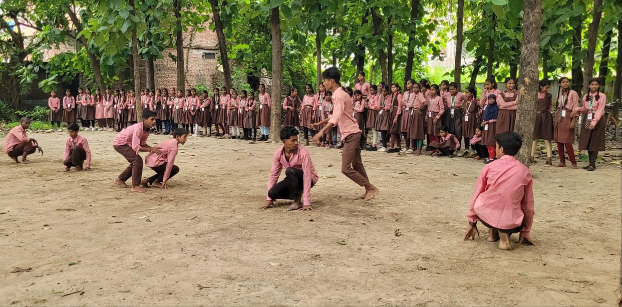 Players displayed their prowess in Kho-Kho; the Class 8 team emerged victorious.