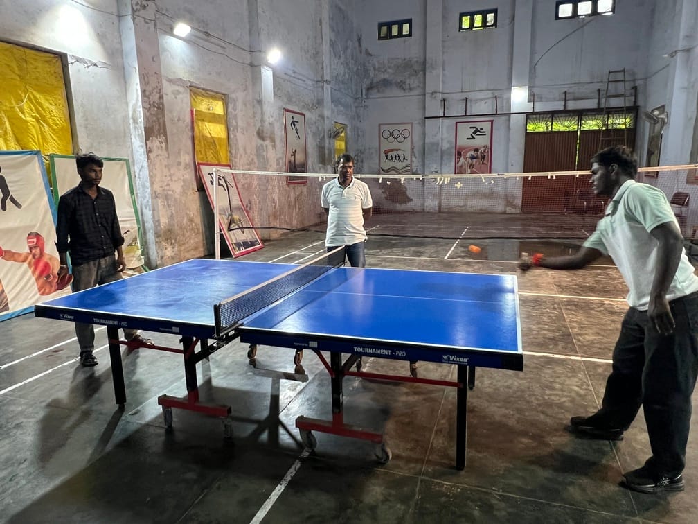 Arun Chauhan triumphs in table tennis, wins the title.