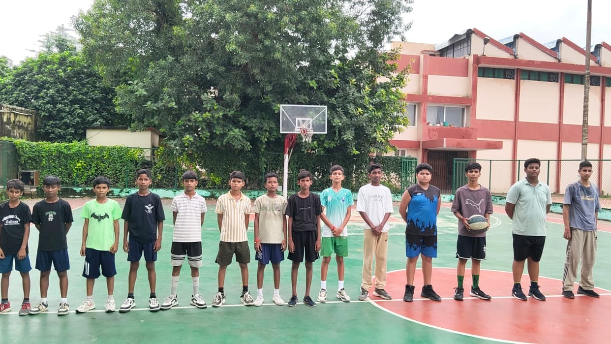 12 players successful in the trials have been included in the basketball team.