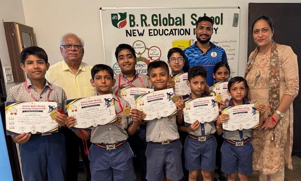 BR Global students perform brilliantly in the skating competition