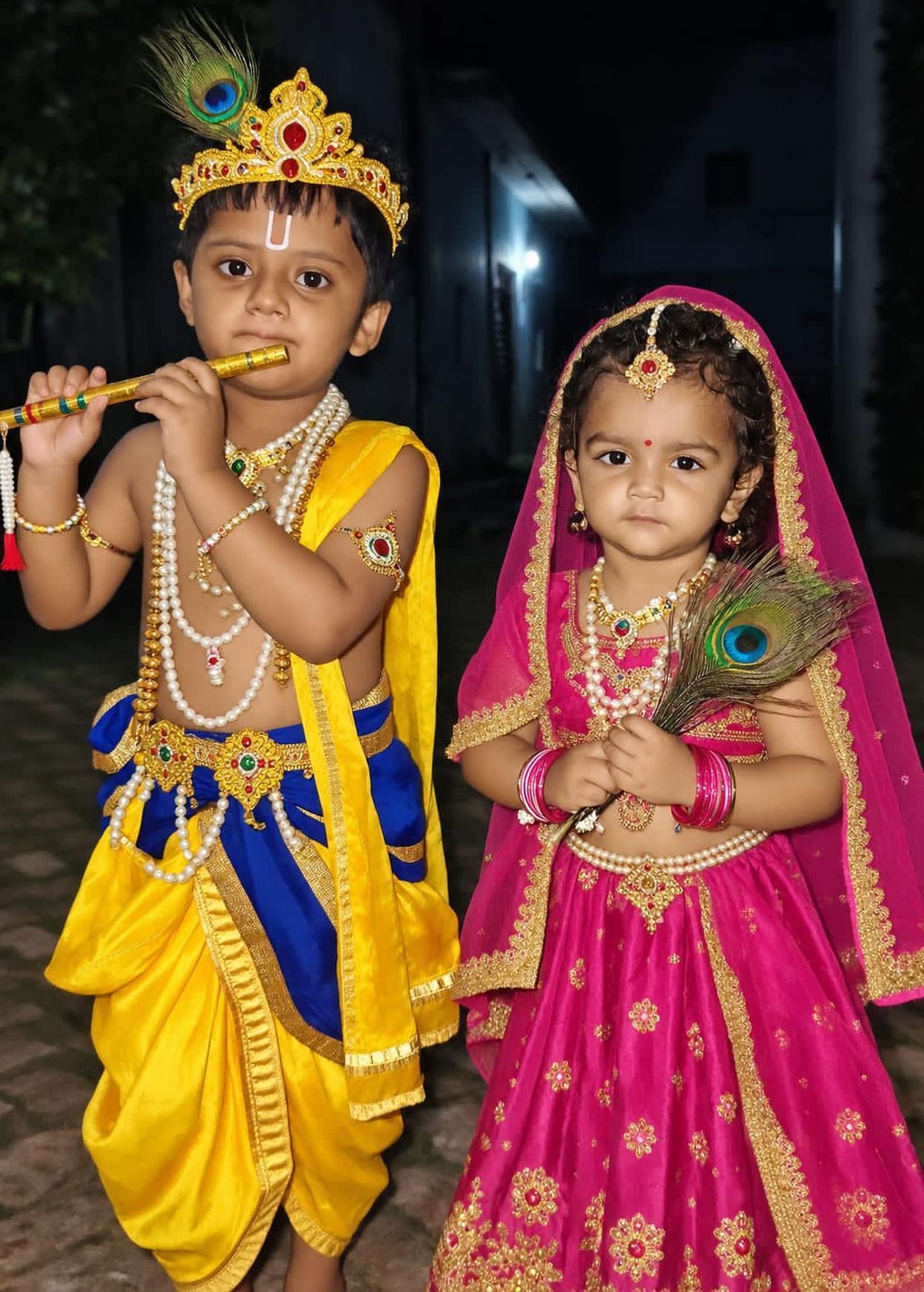 Janmashtami was celebrated with great enthusiasm in schools.