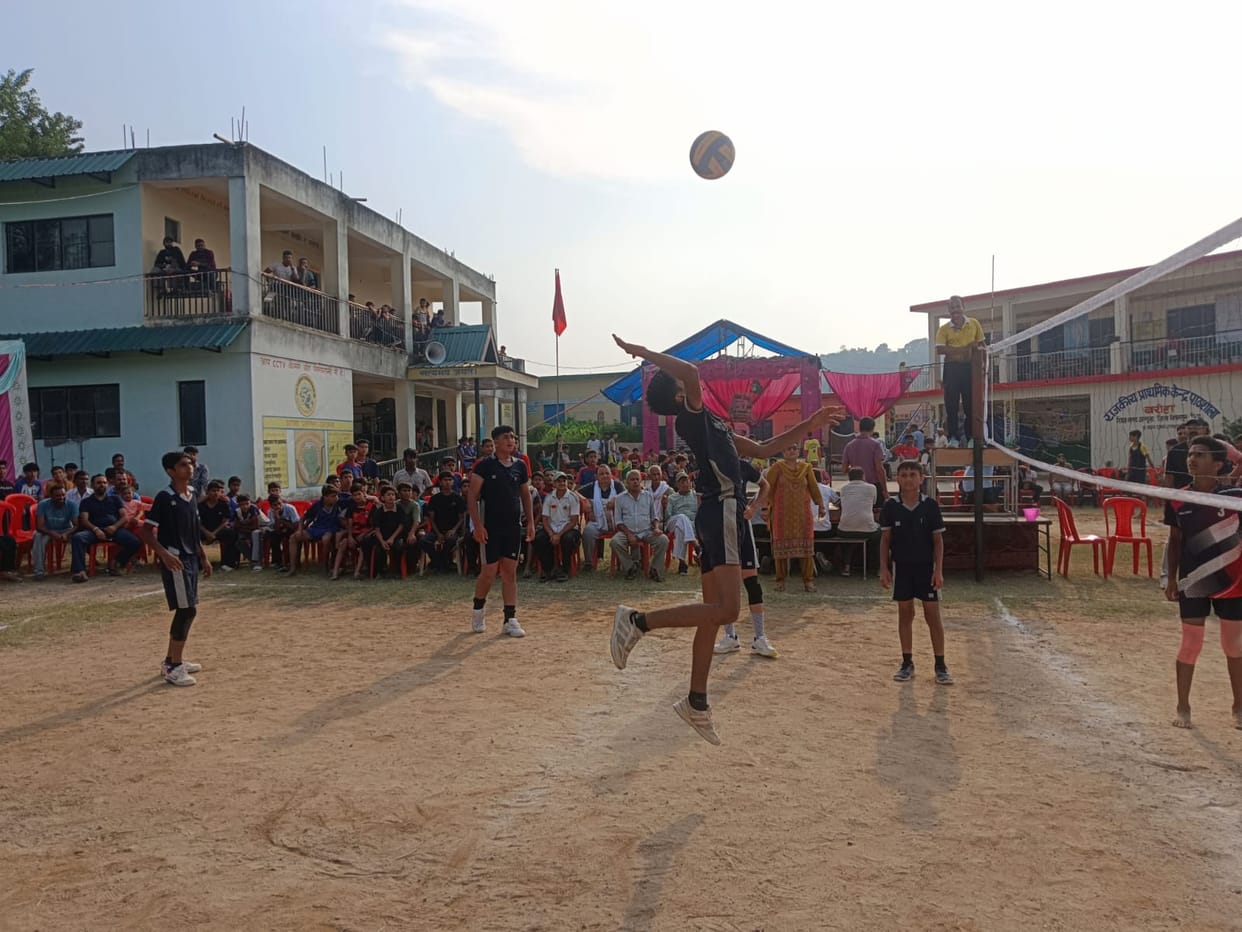 Barthi secures a spot in the volleyball final by defeating Baroha.
