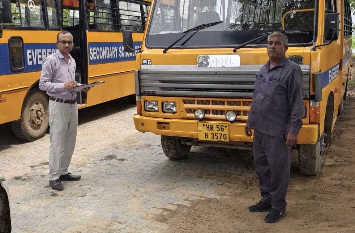 Insurance and a first-aid box were not found on the bus.