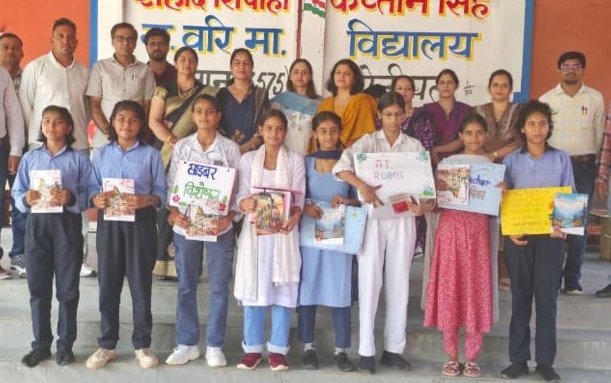 Madina School team wins block-level science drama competition.