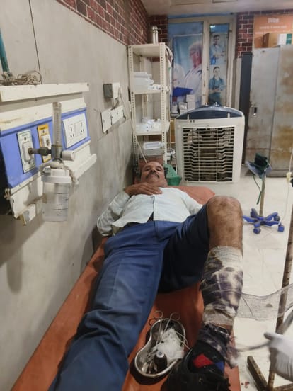 घायल बदमाश मुन्ना उर्फ मुशाफिर।स्रोत: पुलिस
