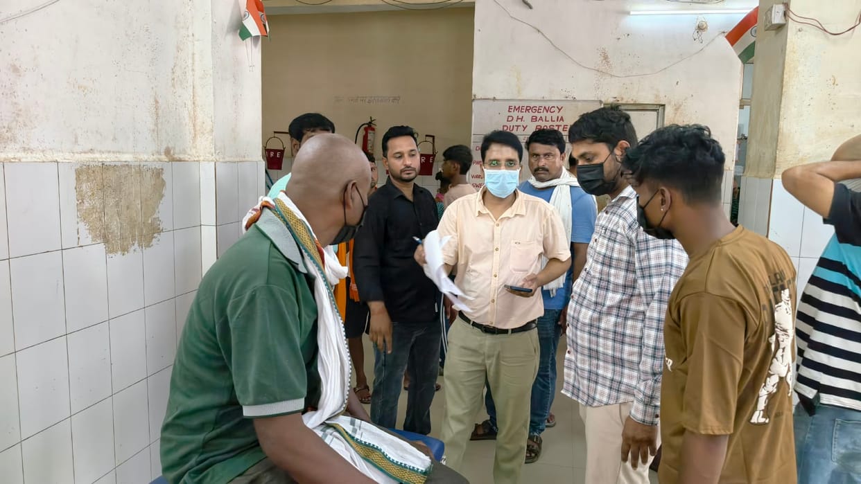 Son admitted to isolation ward after death of wife and mother amidst swine flu symptoms.
