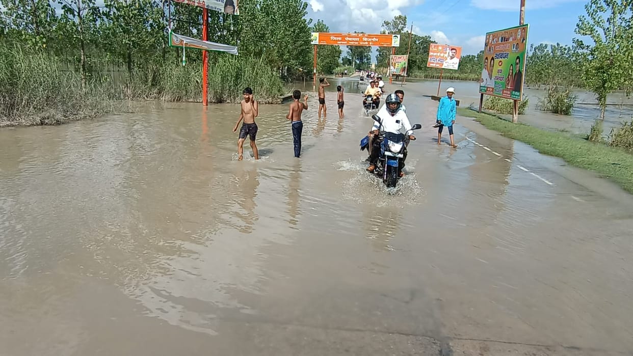 Water started flowing again on village roads and state highways.