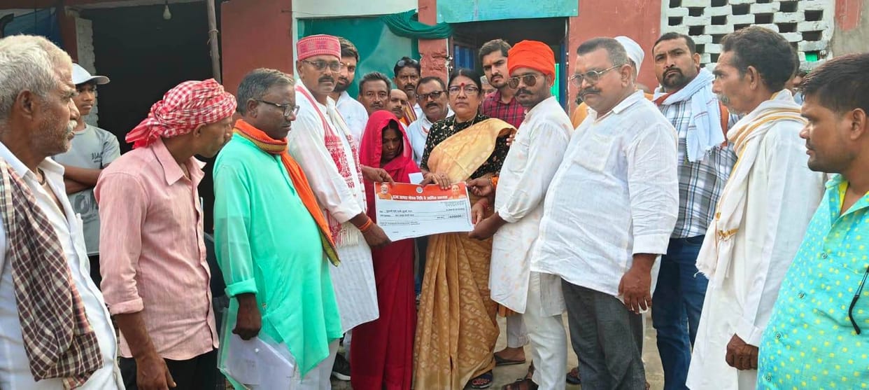 Relief materials distributed to flood victims in Sabbalpur Kala.