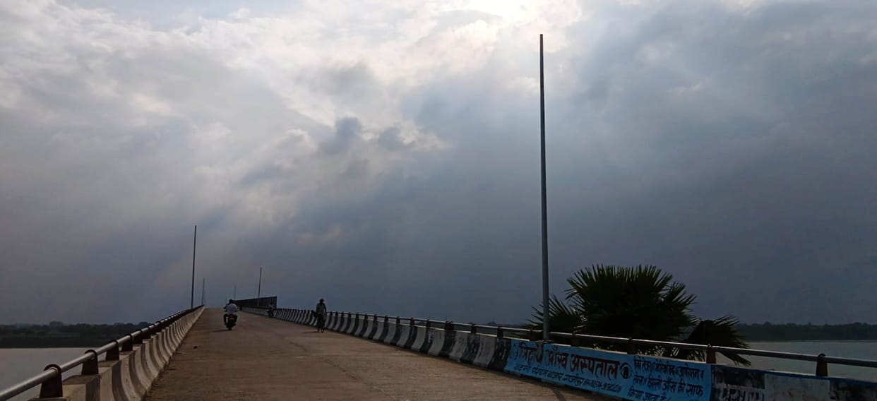 Lights still not installed on Dharmarpur Bridge even after two months.