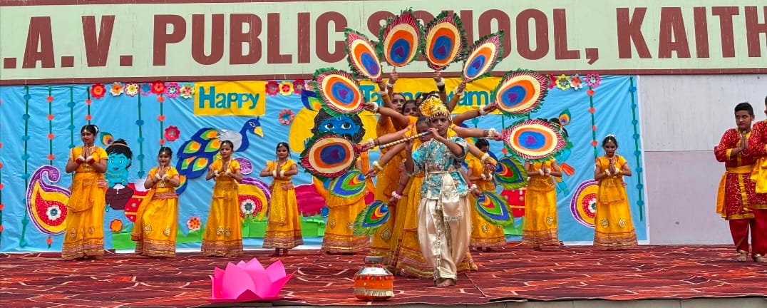 Janmashtami celebrated with great enthusiasm at OSDAV School.