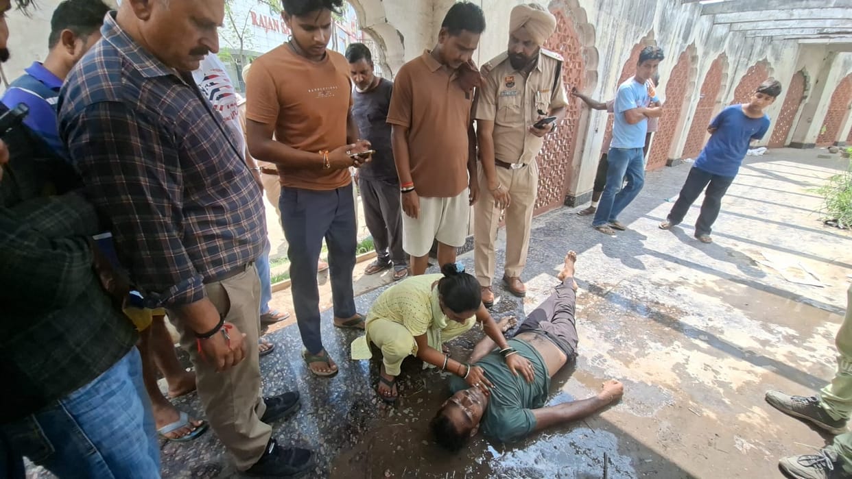 Youth jumps into pond; retrieved after an hour-and-a-half-long struggle, dies.