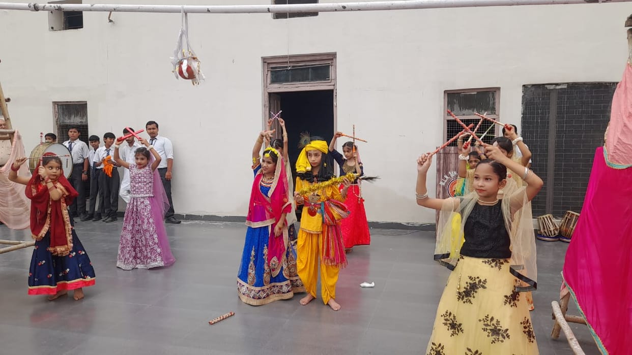 Presented a performance based on the divine plays of Lord Shri Krishna
