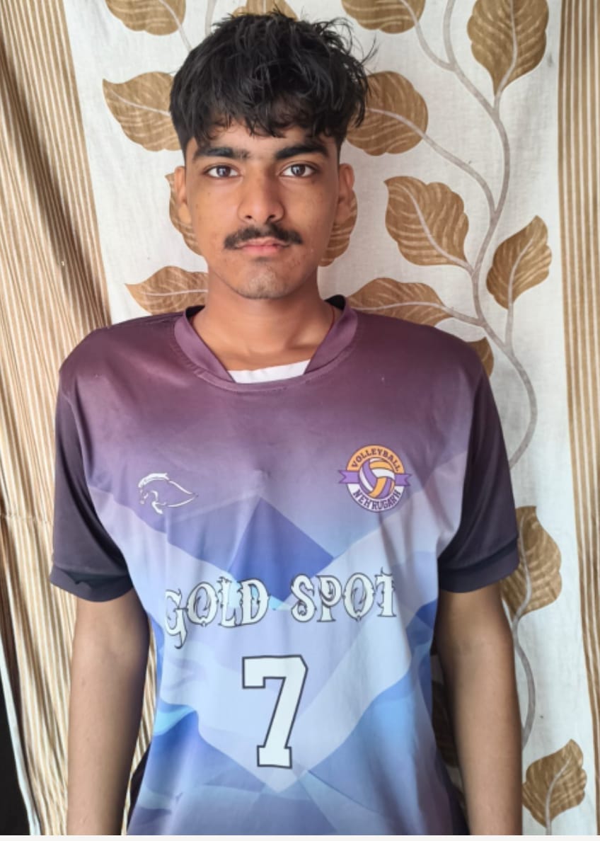 Nitin from the volleyball nursery selected for the National Federation Cup.