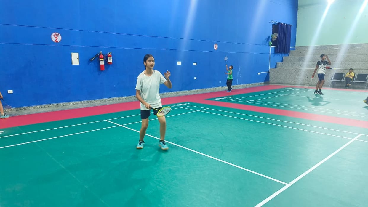 21 players displayed their prowess at the badminton trials.