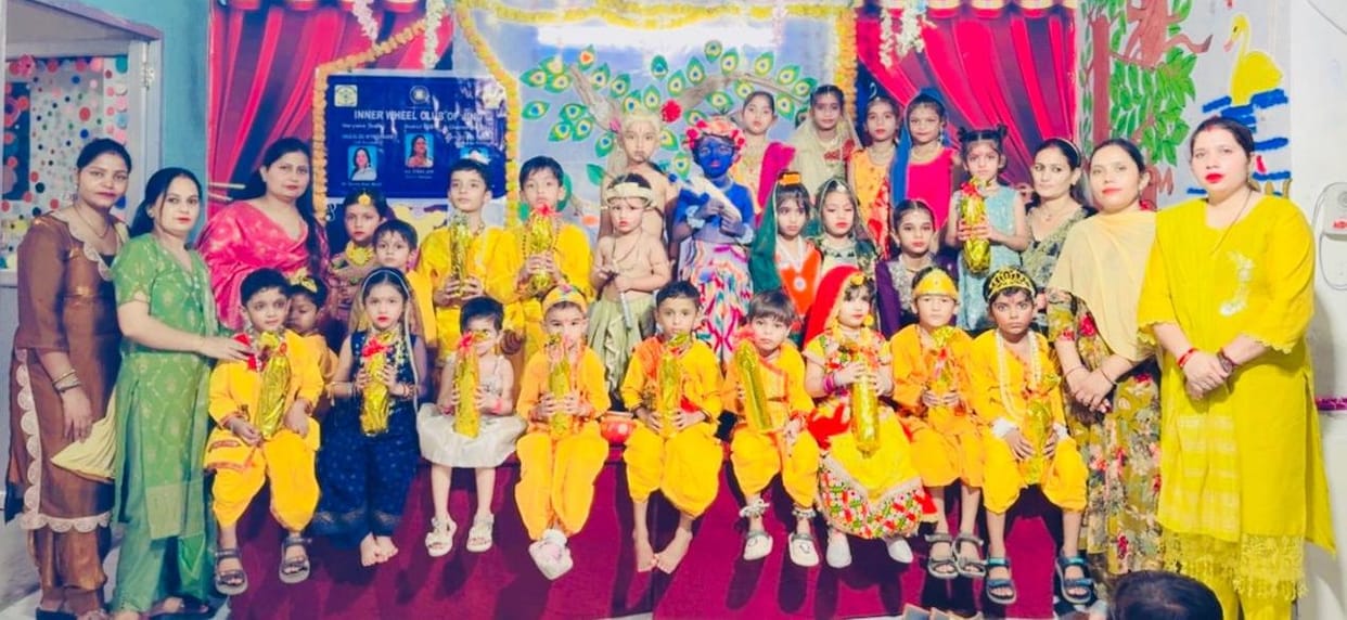 The adorable pictures of little Radha-Krishna