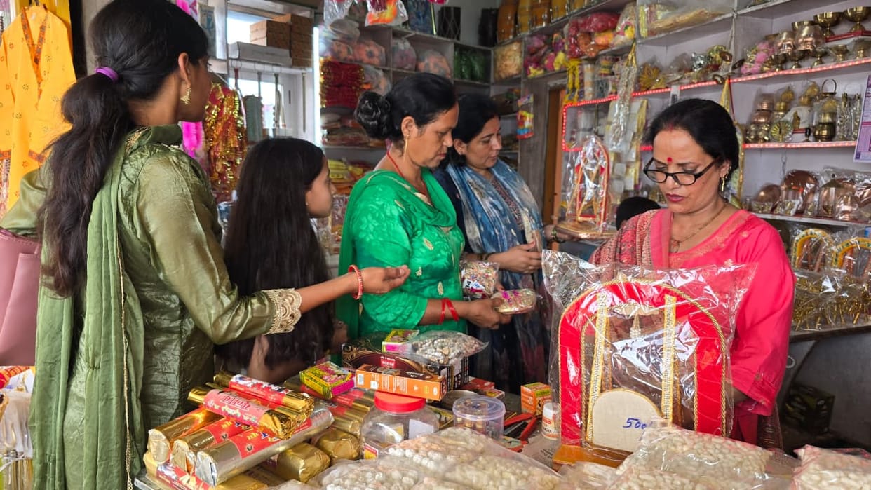 Markets bustled with festive spirit on Janmashtami; outfits for Bal Gopal and swings were in high demand.