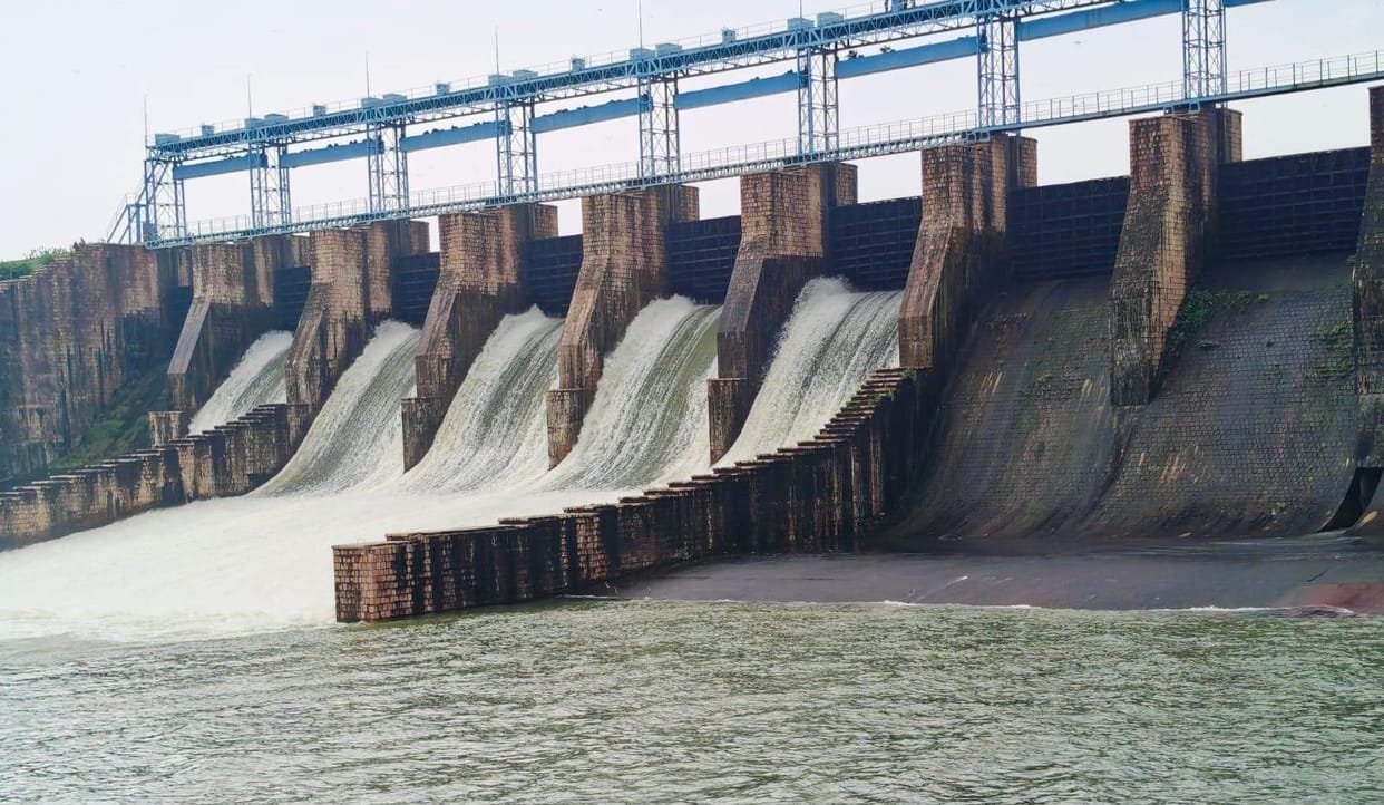4657 cusecs of water was released from three dams.