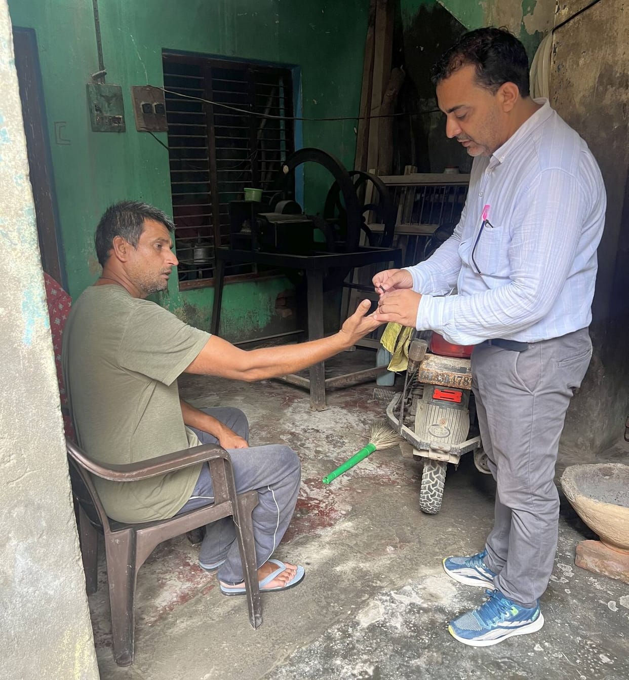 Villagers made aware of prevention against mosquito-borne diseases.