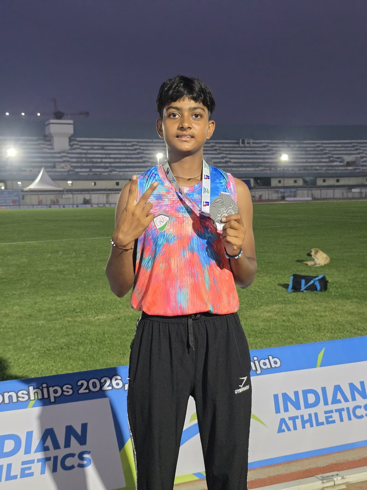 Muskan won a silver medal at the National Youth Athletics Championship.