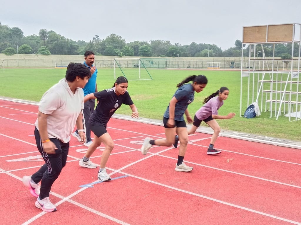 Players displayed their prowess during the trials for the state-level competition.