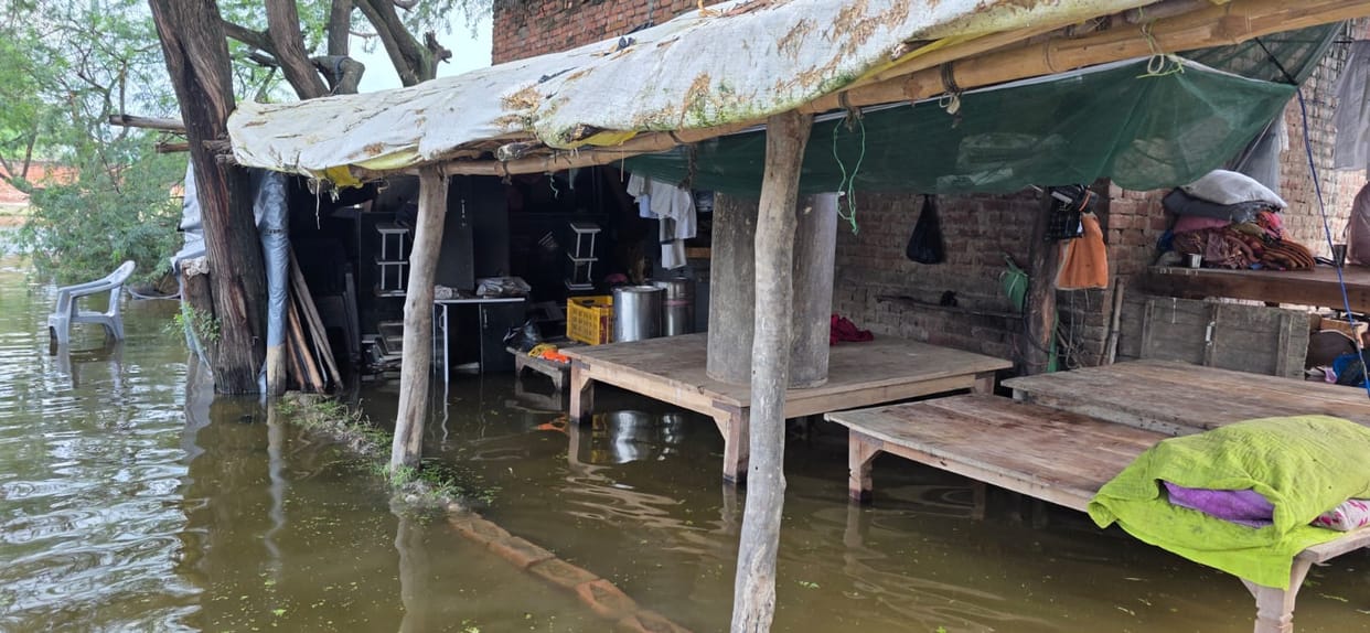 Normal life disrupted by waterlogging in Lalgopalganj