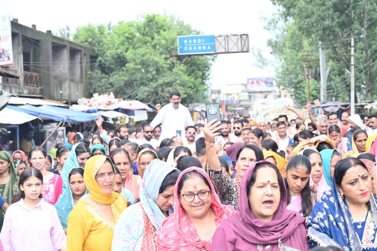 Nikka and Pathania took out processions with supporters; both said do not look for politics in this.