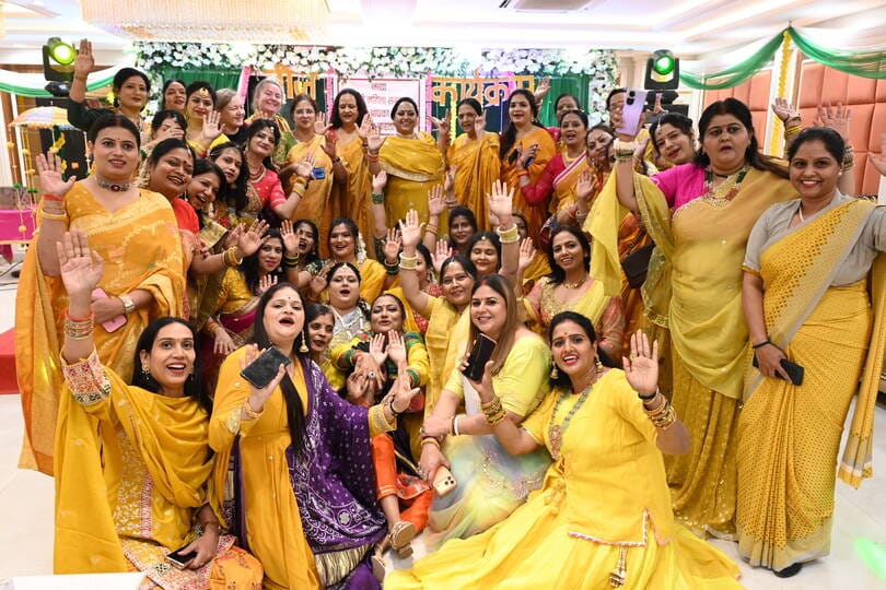 150 women worshipped Lord Shiva and Goddess Parvati on the occasion of Teejotsav.